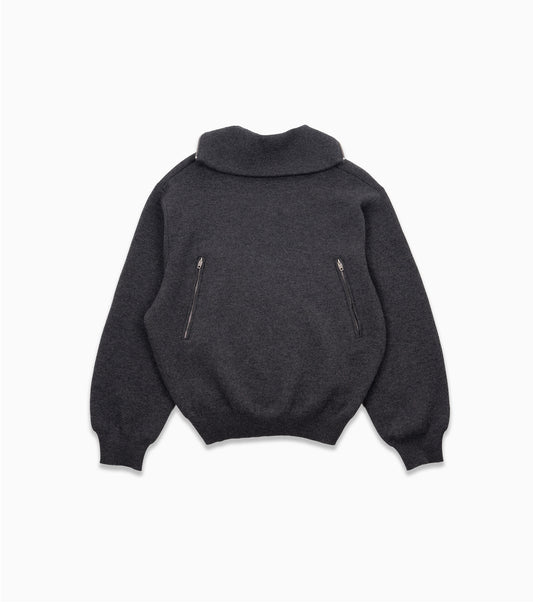 BALENCIAGA back to front TURTLENECK SWEATER GREY