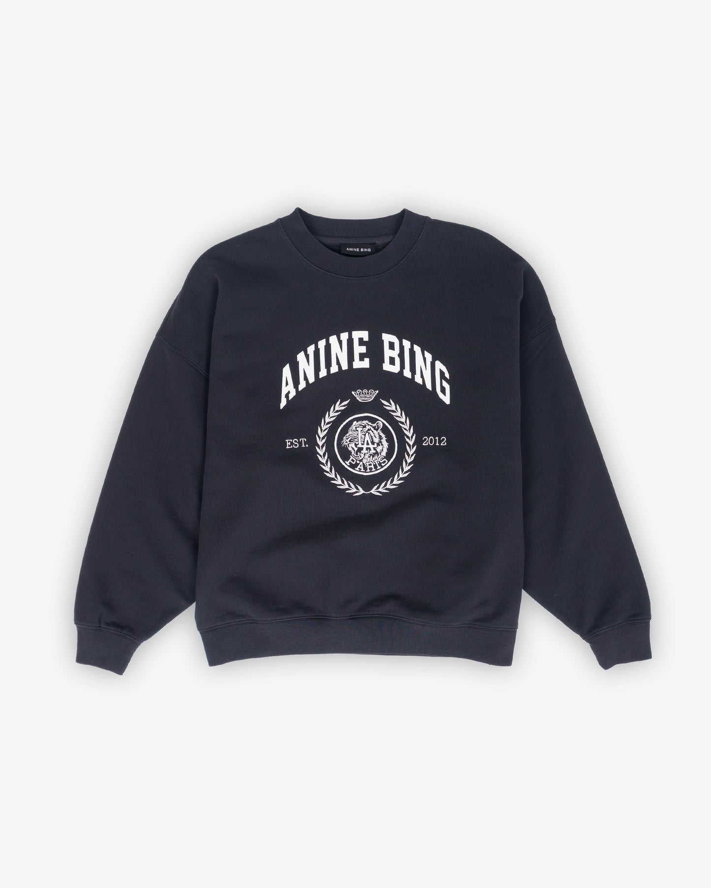 ANINE BING Miles Sweatshirt Collegiate Vintage Black