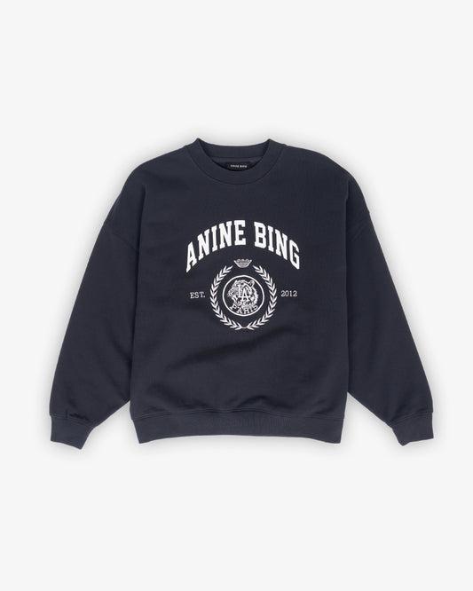 ANINE BING Miles Sweatshirt Collegiate Vintage Black