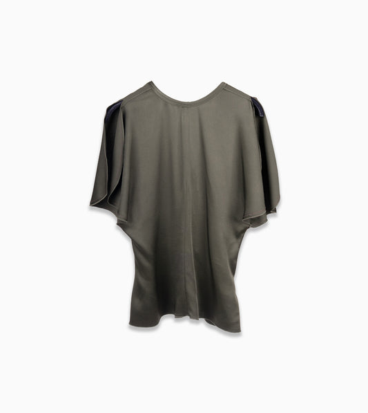 VICTORIA BECKHAM- Draped Sleeve Top