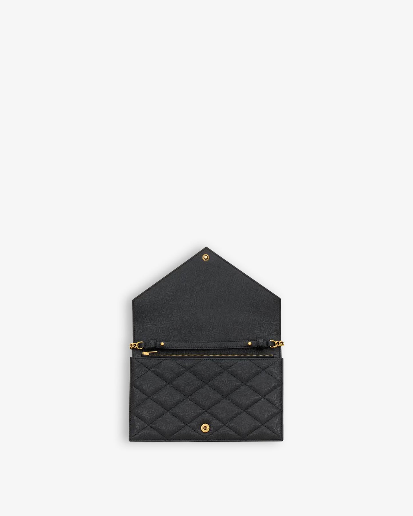 SAINT LAURENT YSL Chain Wallet with Remov. Strap Shoul Black