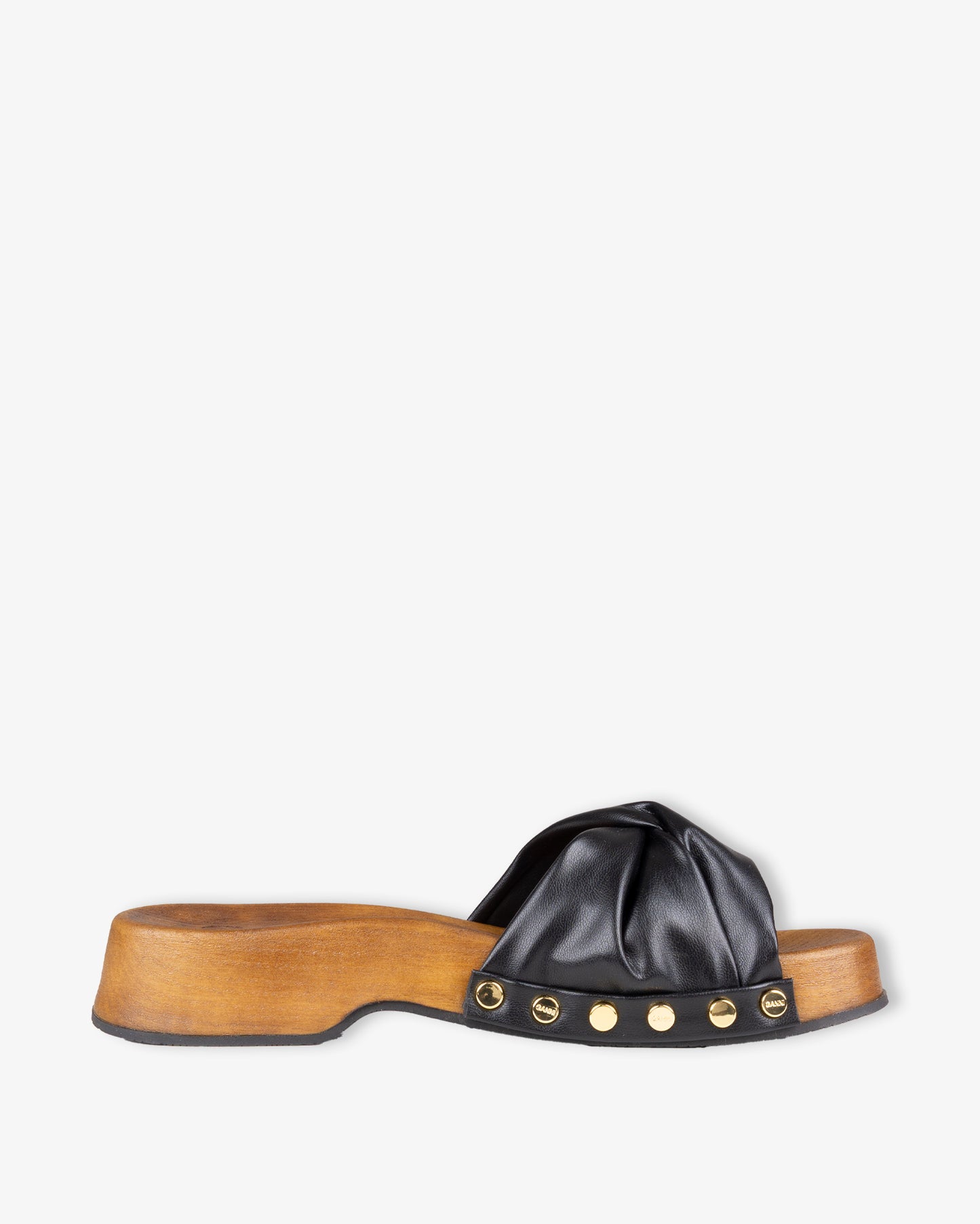 GANNI Tia Fairy Clog Nappa Black