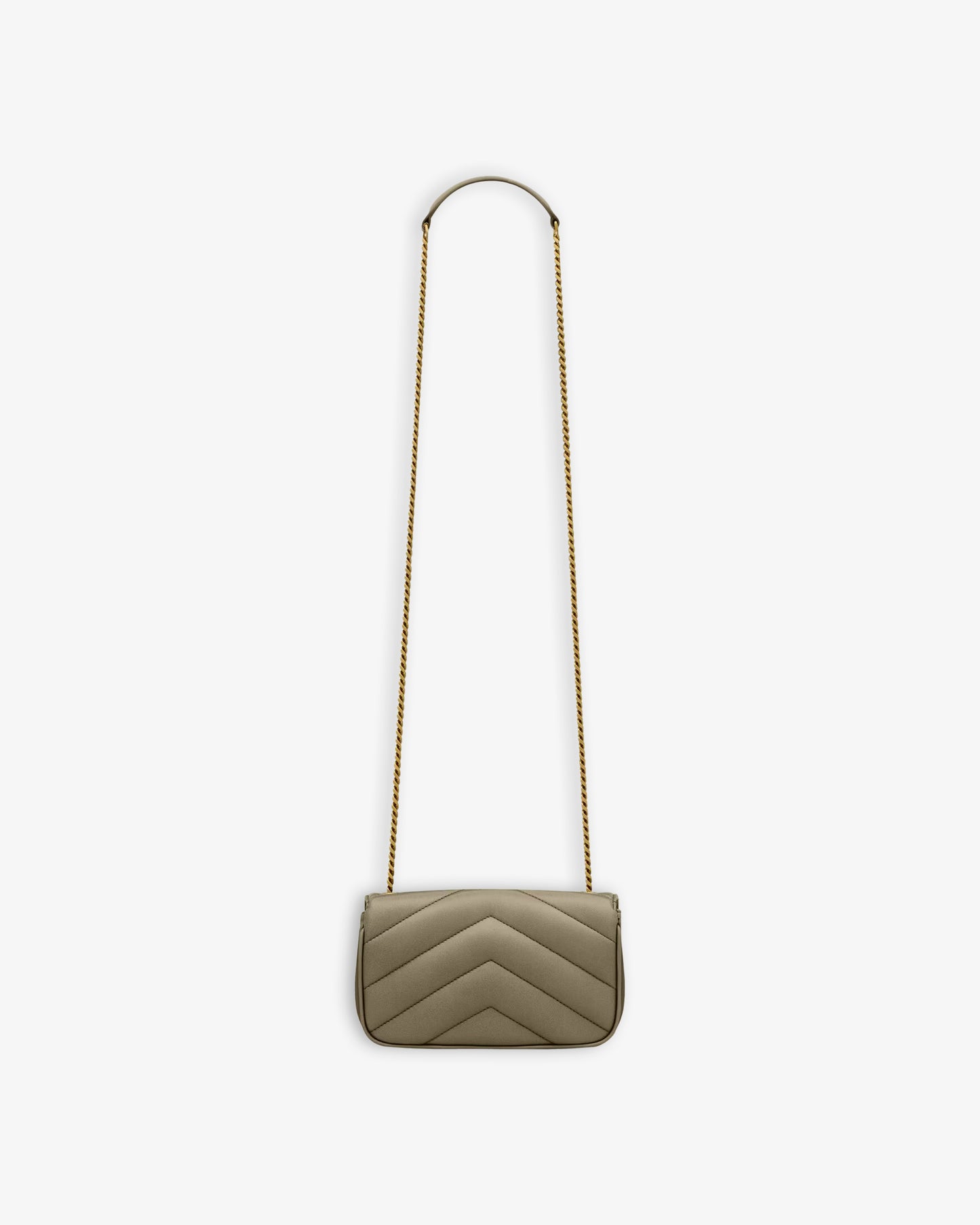 SAINT LAURENT YSL M.Bag with Removable Chain DK Strong Moss