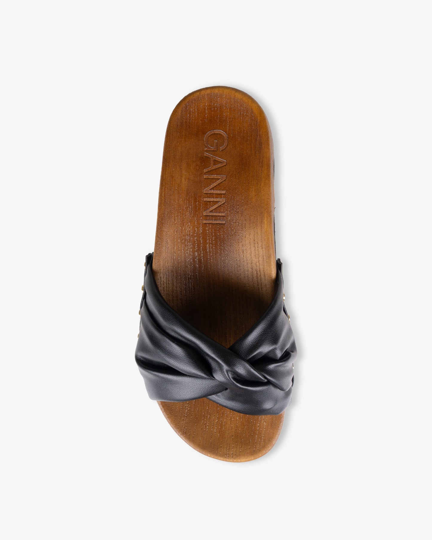 GANNI Tia Fairy Clog Nappa Black