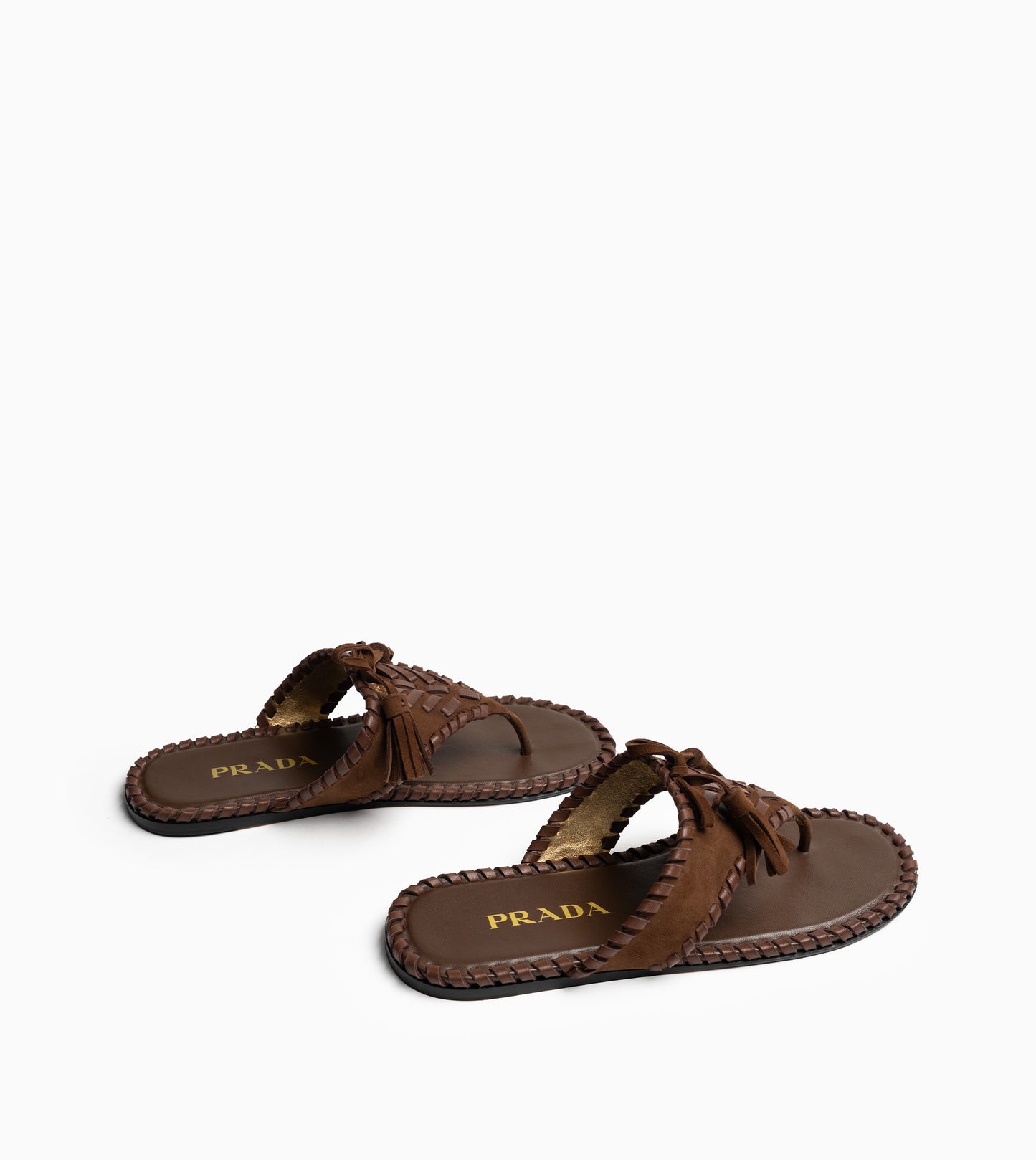 PRADA Thongs Cacao