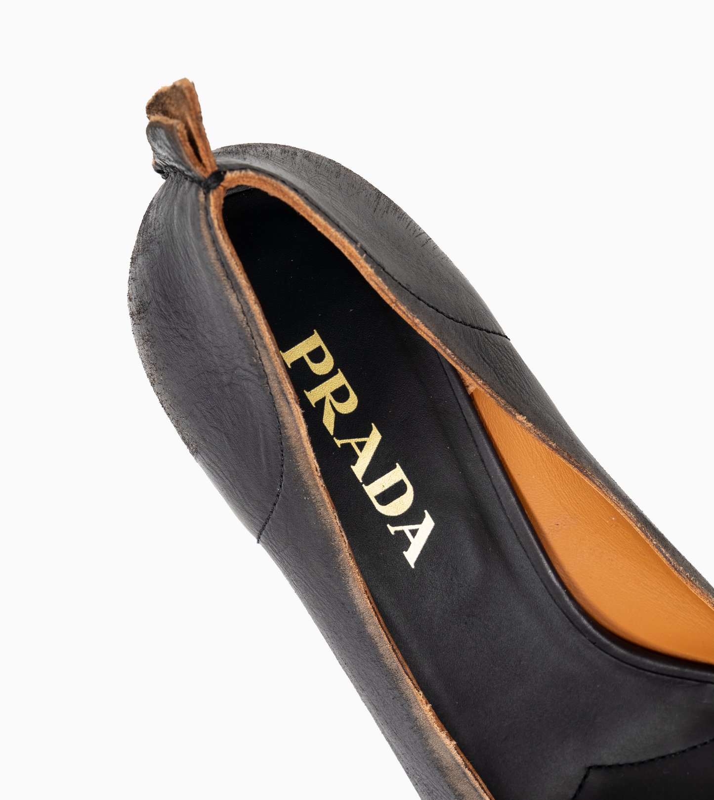 PRADA  PUMPS LEATHER VITELLO OLD