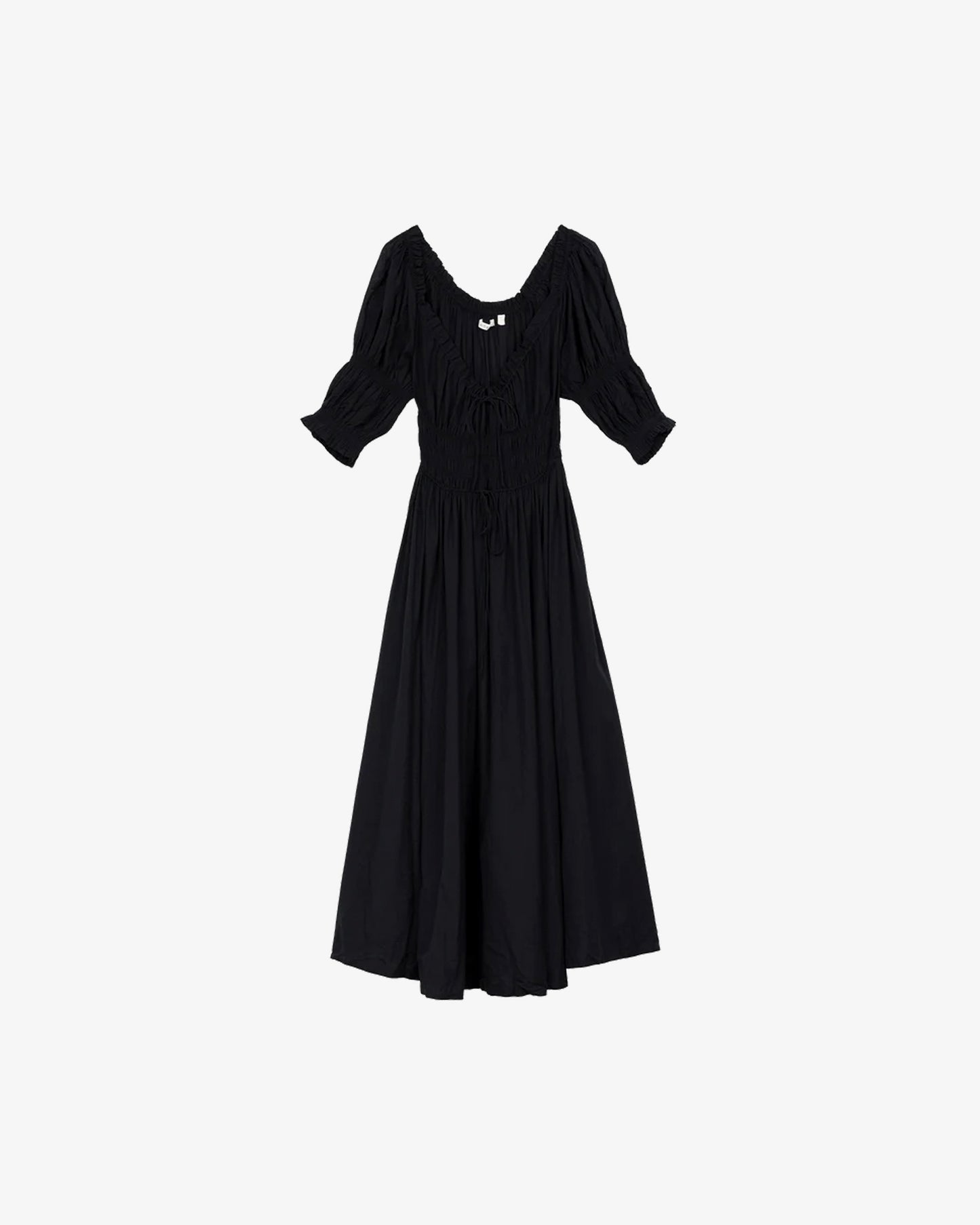 DÔEN Ischia Poplin Dress Black