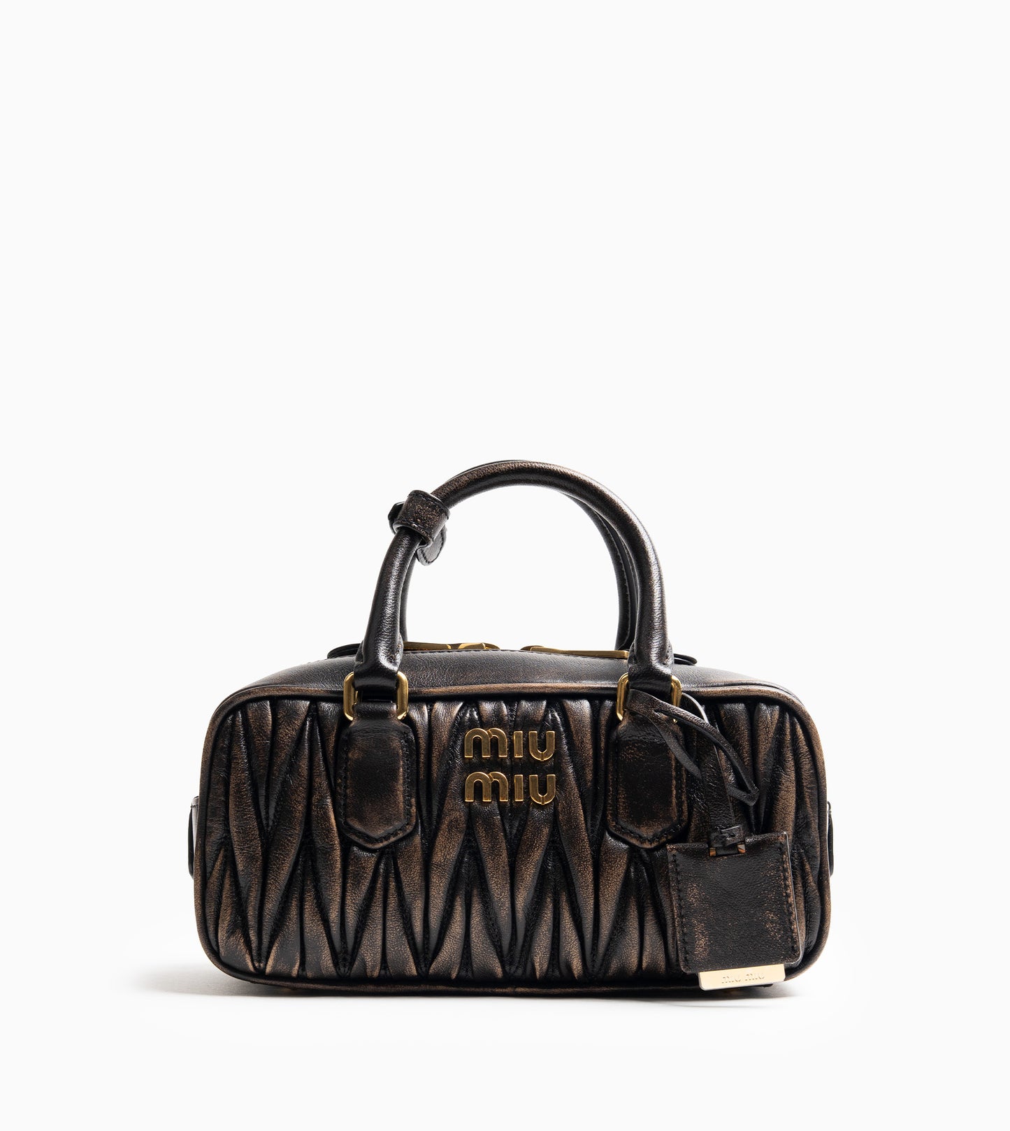 MIU MIU ARCADIA BAG MATELASSE OLD-CAFFE