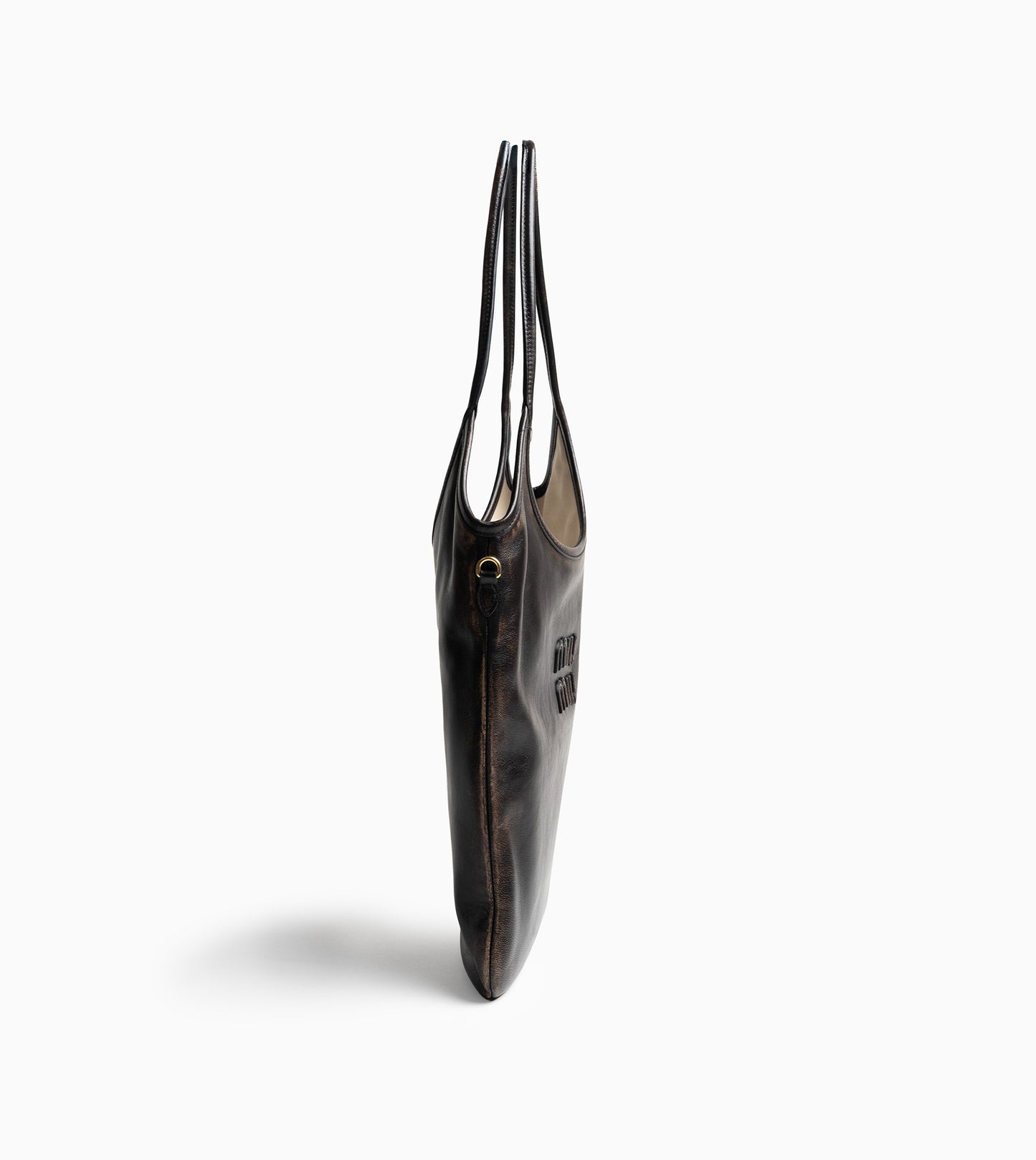 MIU MIU Ivy Leather Bag Caffe
