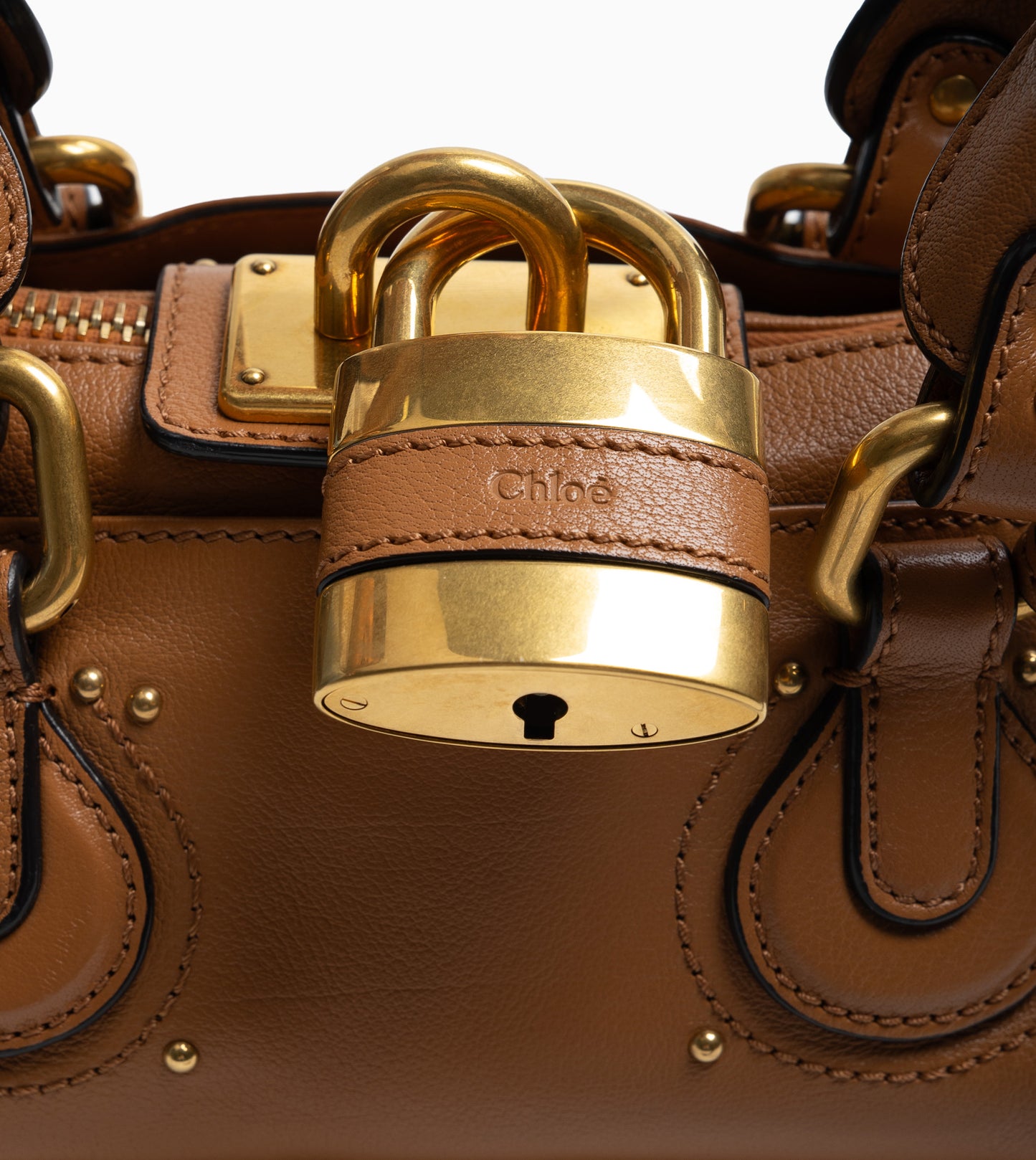 CHLOE M PADDINGTON BAG MUSTANG BROWN