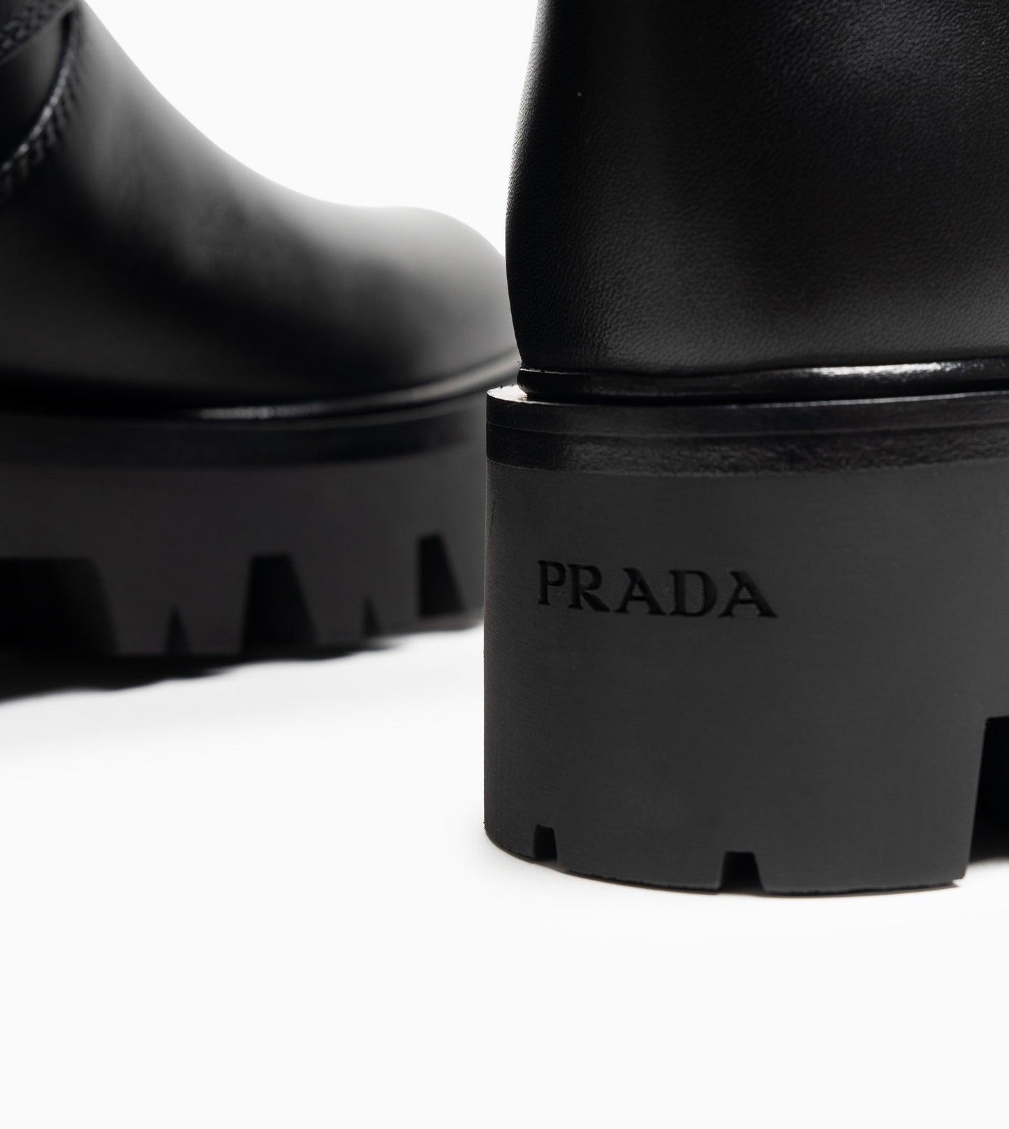 PRADA VITELLO BOOTS BLACK