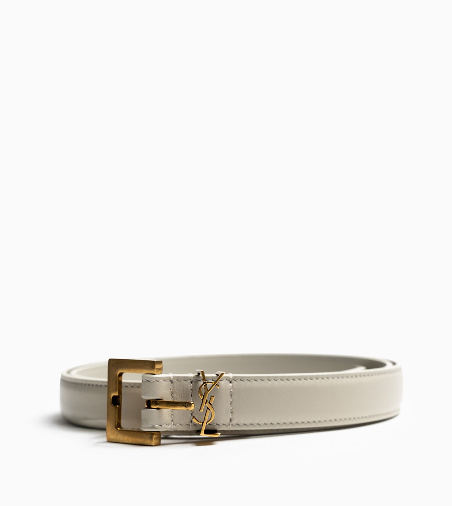 SAINT LAURENT YSL Belt Crema Soft