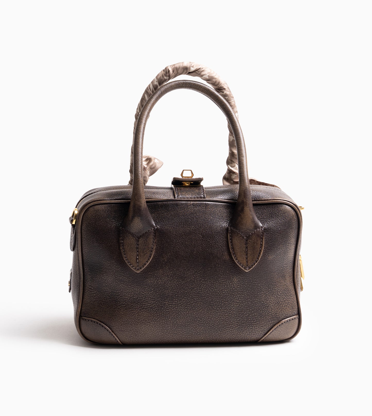 GOLDEN GOOSE VITA BAG TREATED LEATHER