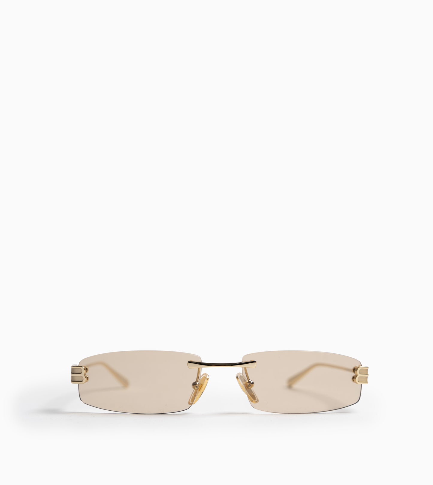 BALENCIAGA Sunglasses Gossip Rectangle Light Gold