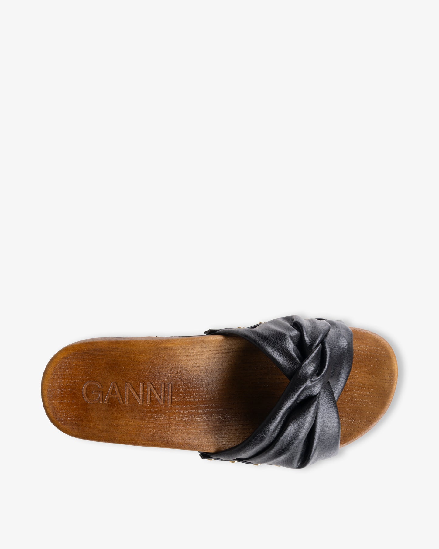 GANNI Tia Fairy Clog Nappa Black