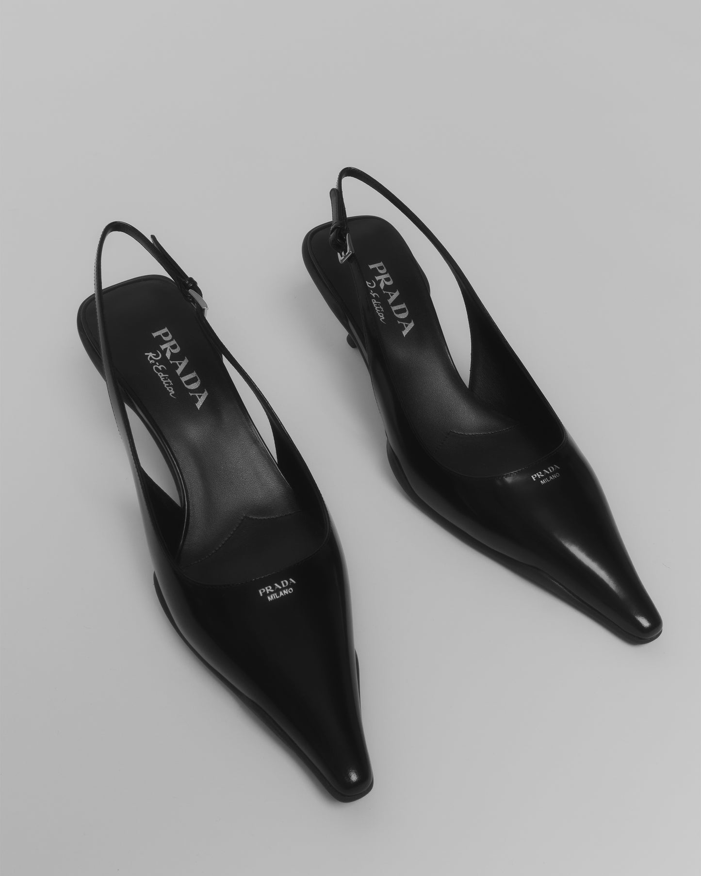 PRADA Open Hell-Shoes Black