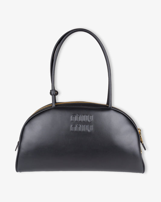 MIU MIU Beau Leather Bag Black