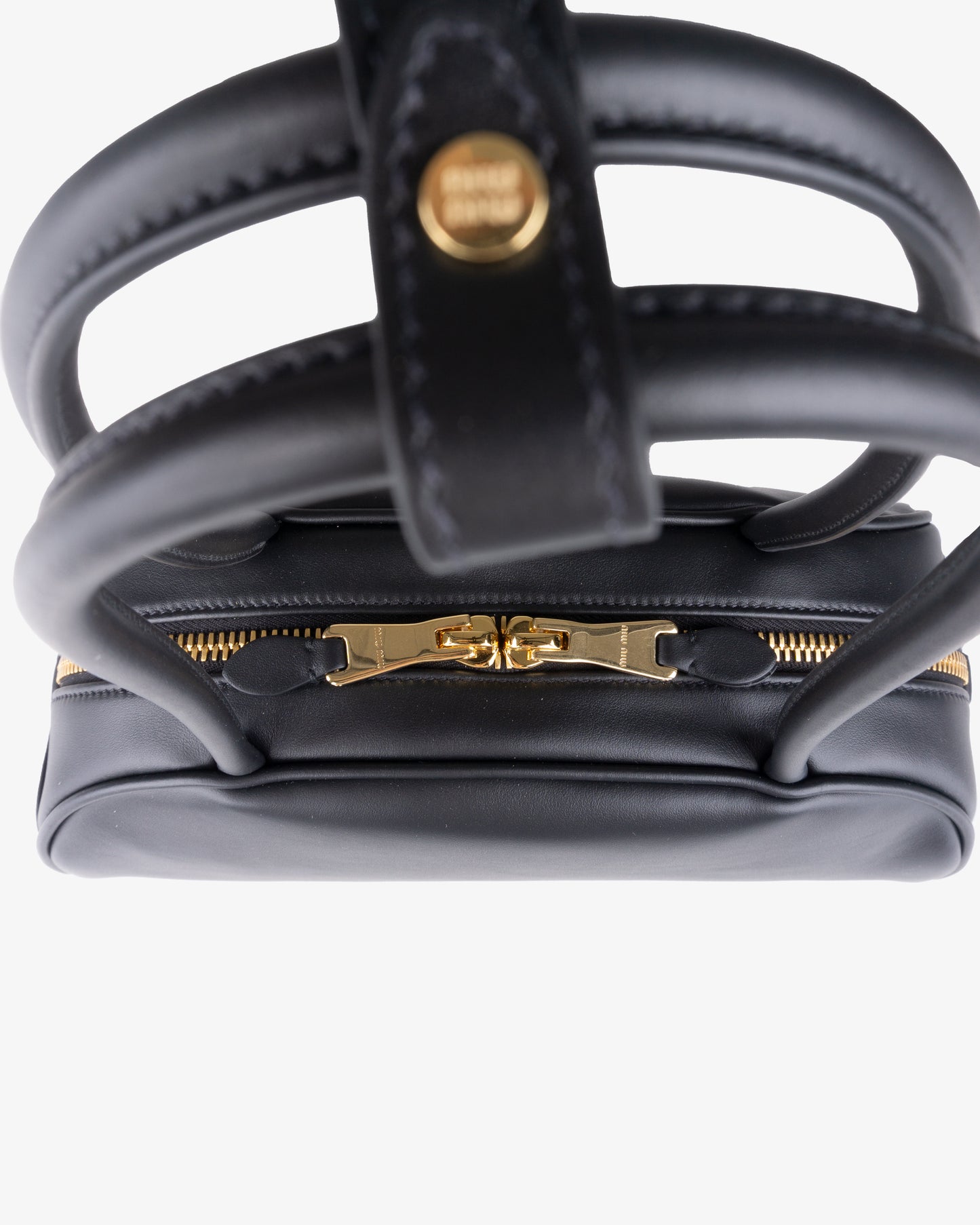 MIU MIU Beau Leather Bag Black