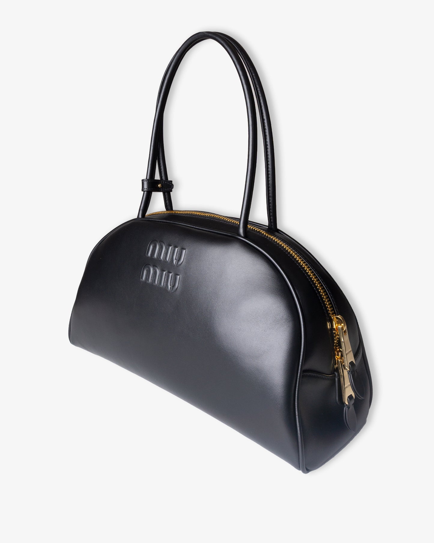 MIU MIU Beau Leather Bag Black