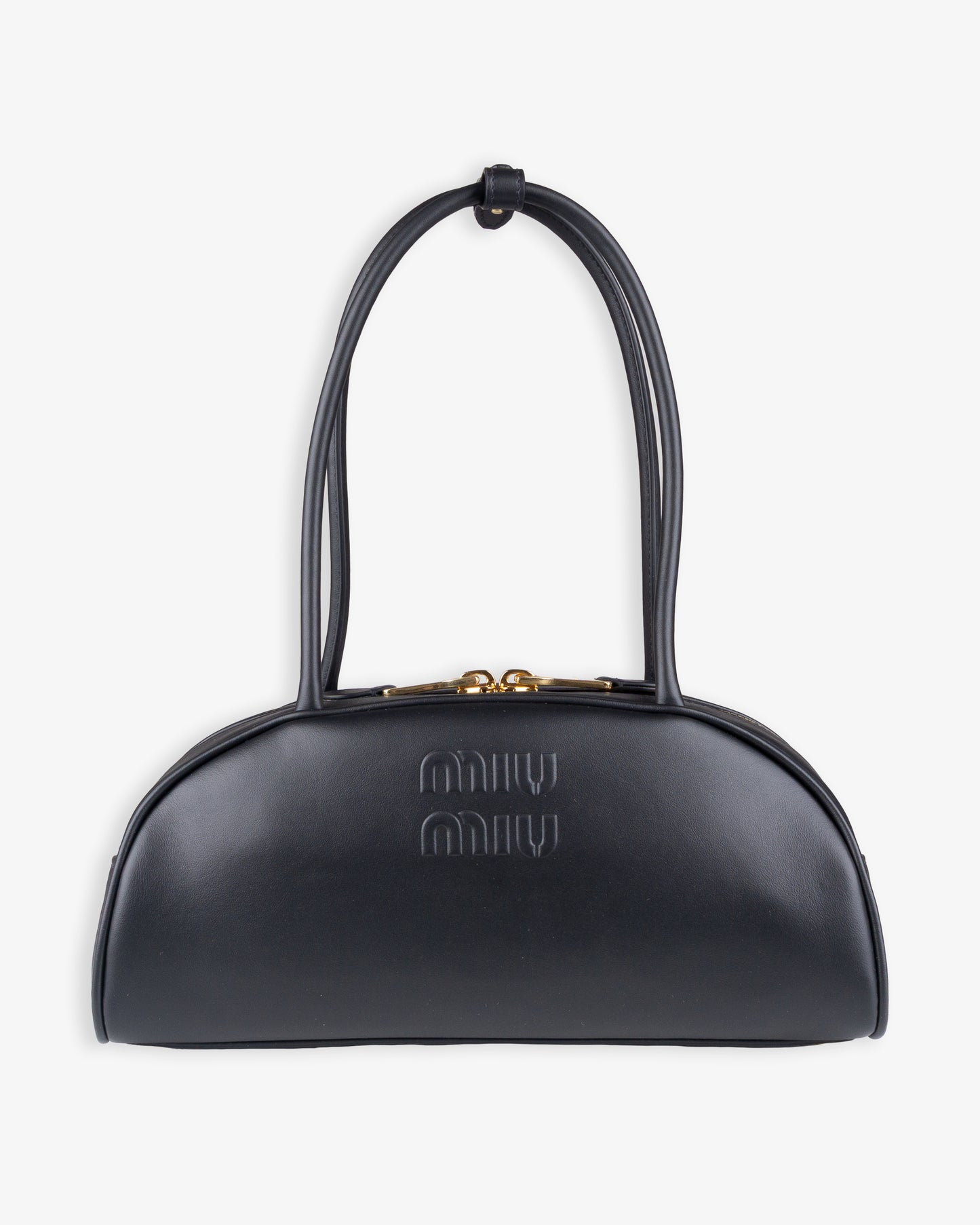 MIU MIU Beau Leather Bag Black