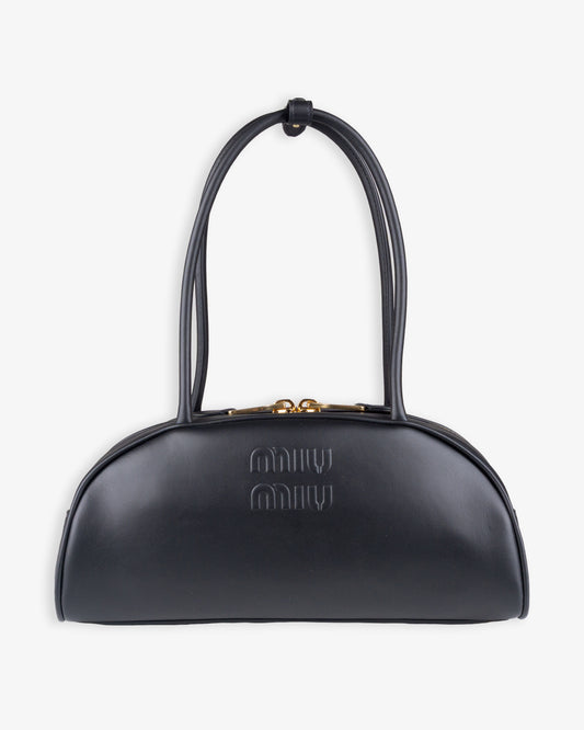MIU MIU Beau Leather Bag Black