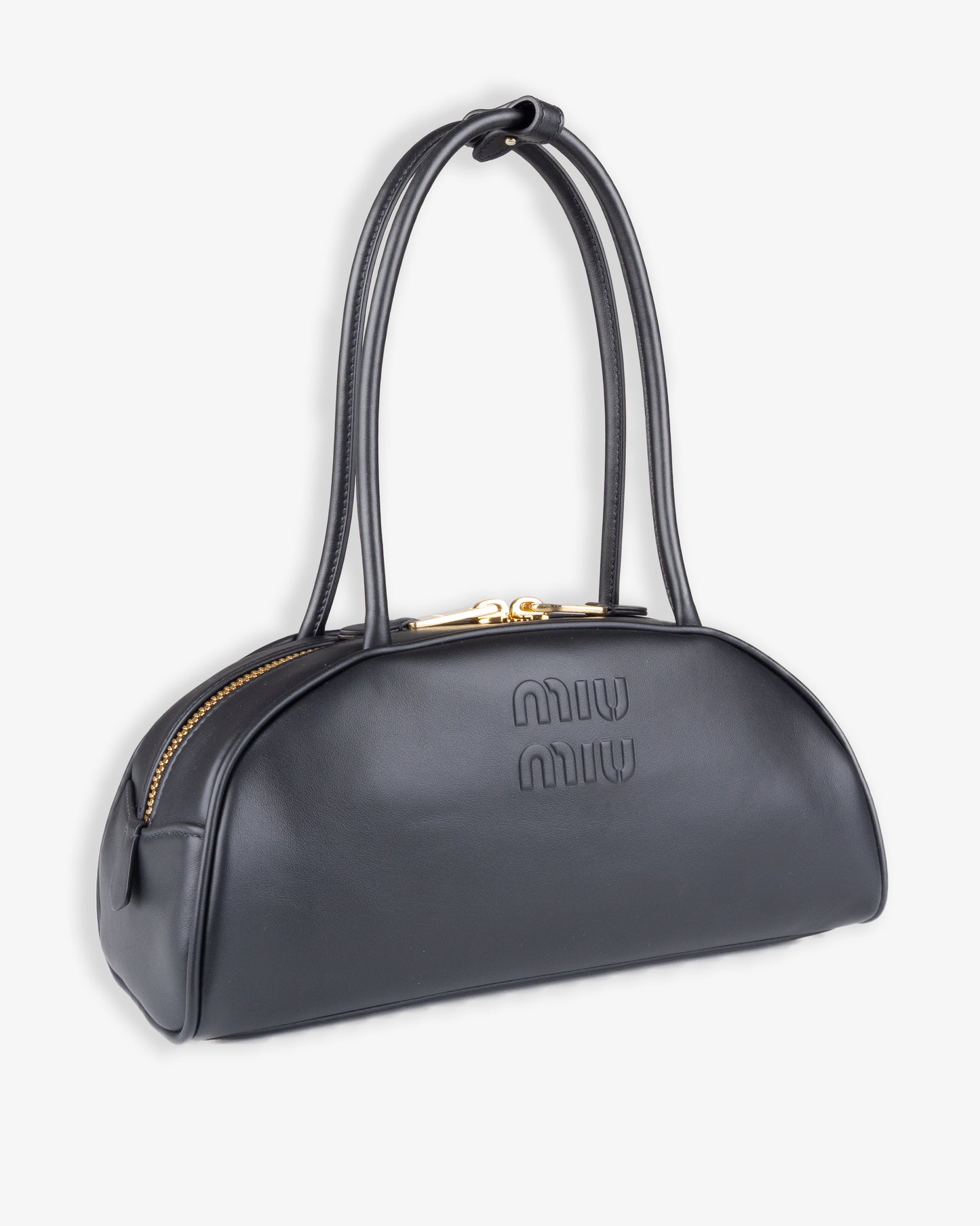 MIU MIU Beau Leather Bag Black