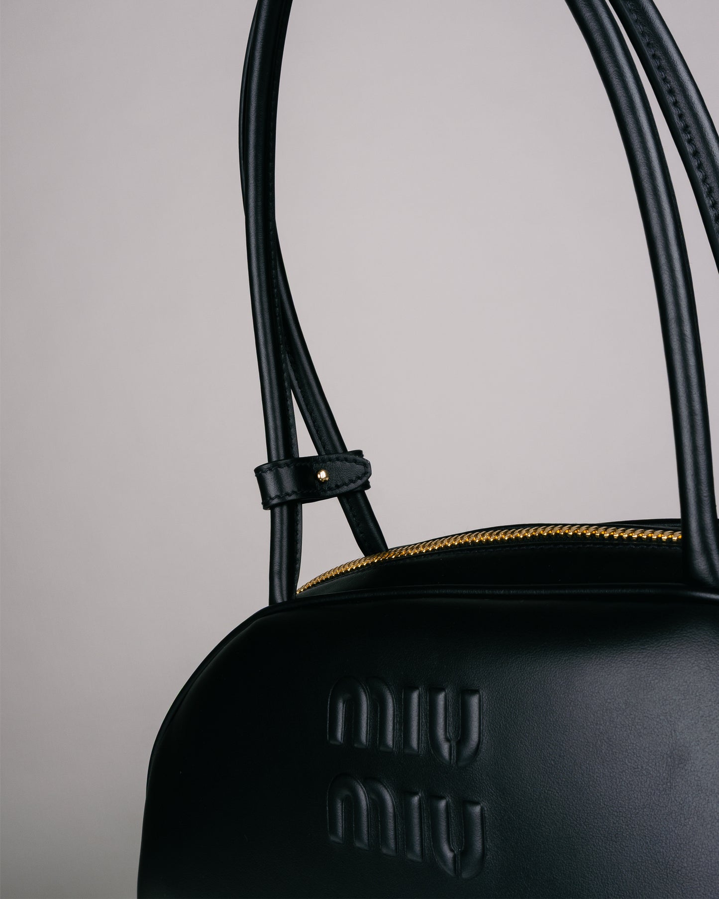 MIU MIU Beau Leather Bag Black