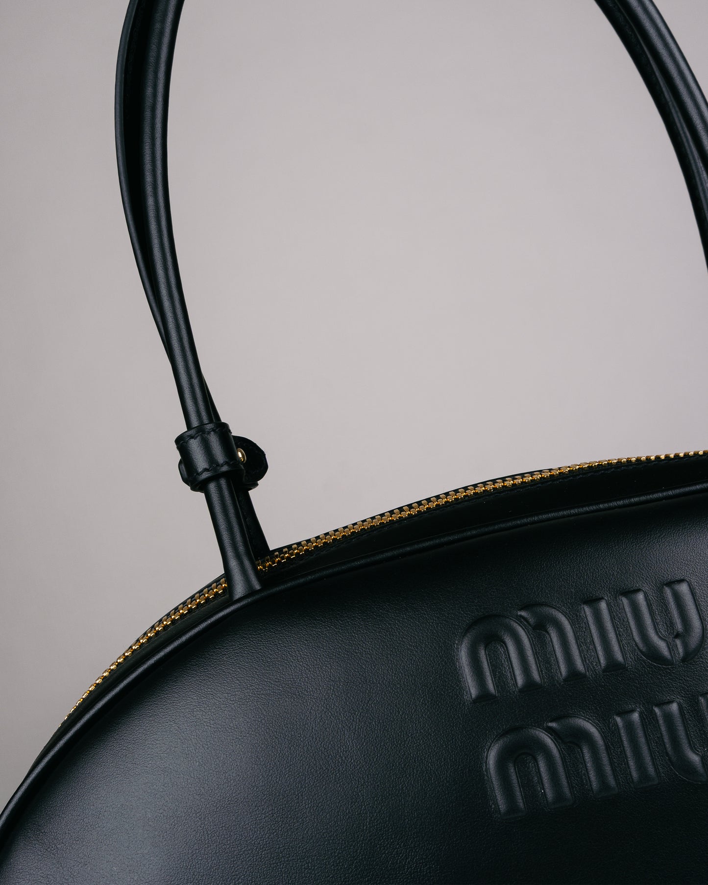 MIU MIU Beau Leather Bag Black
