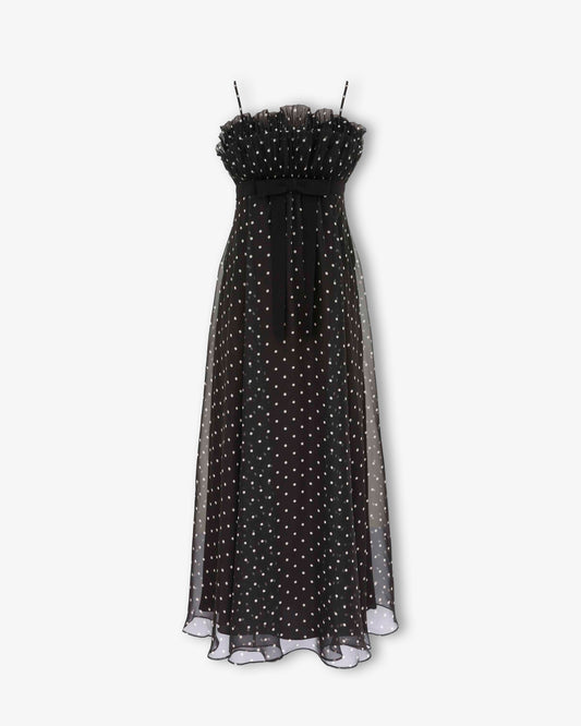ZIMMERMANN Frill Pleated Midi Dress