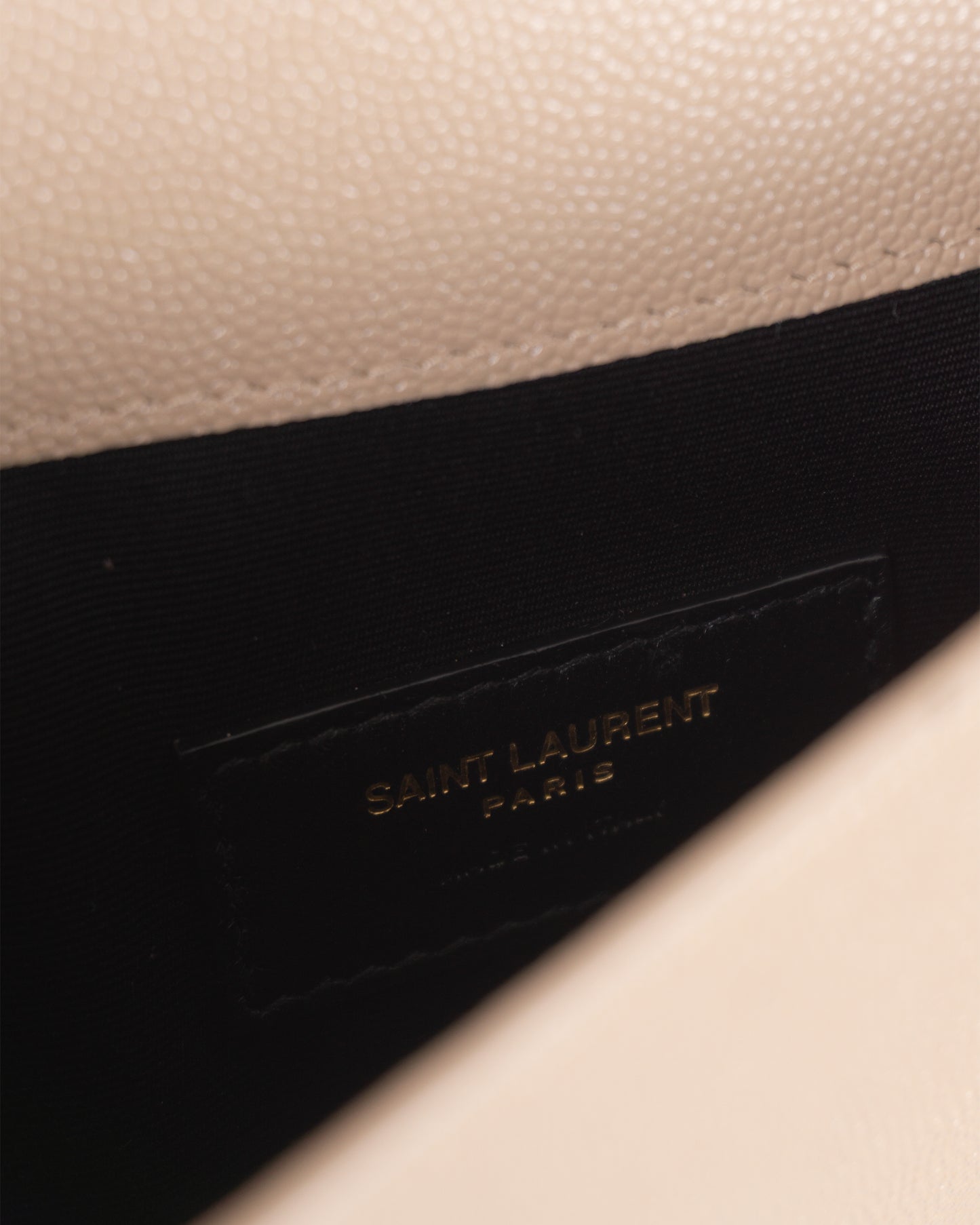 SAINT LAURENT Pouch Medium Dark Beige