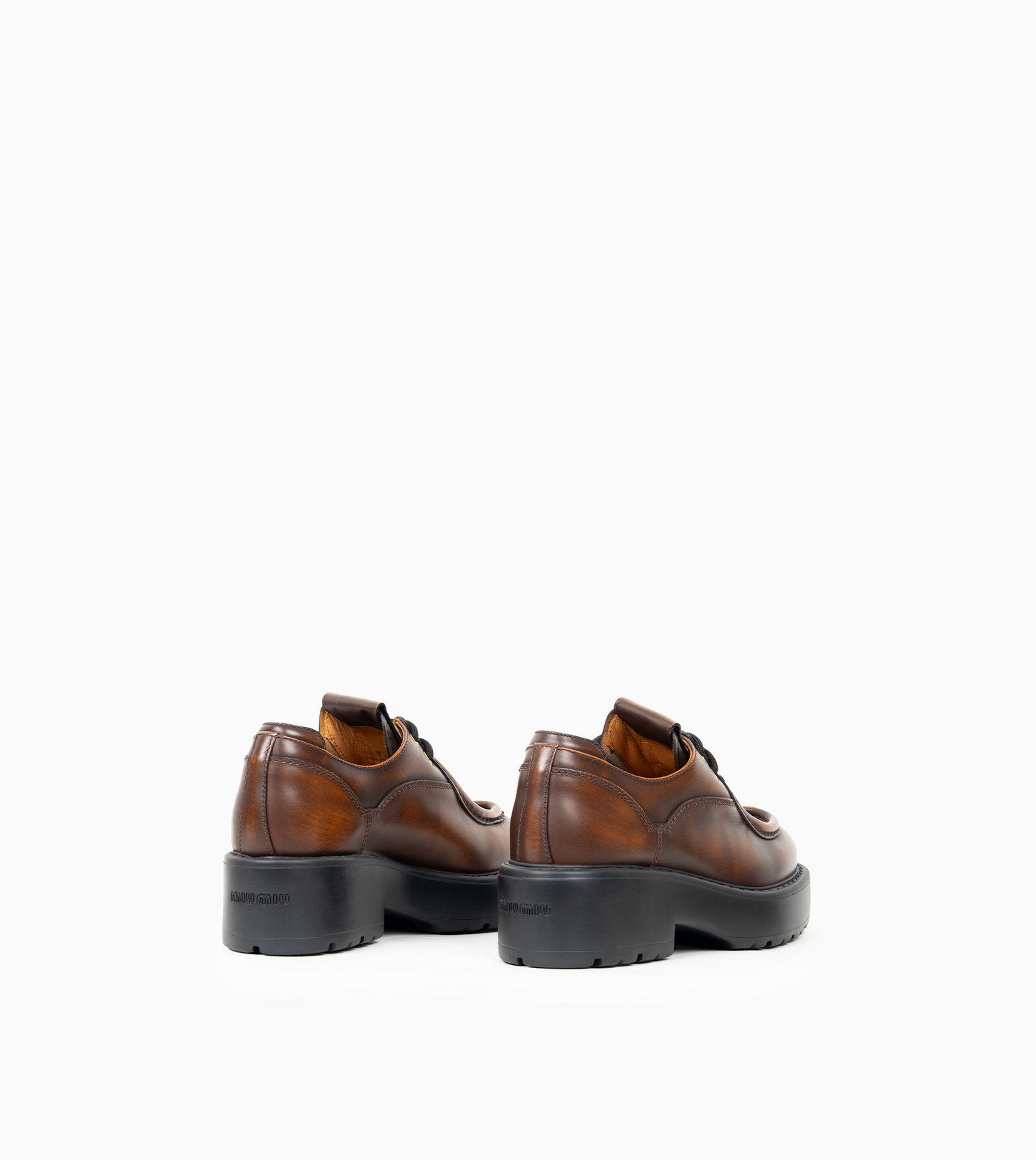 MIU MIU- Smoked Leather With Laces