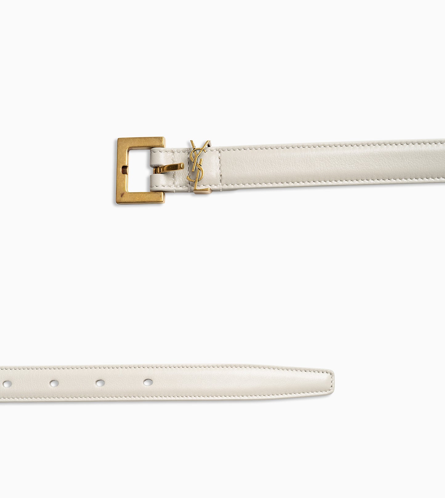 SAINT LAURENT YSL Belt Crema Soft