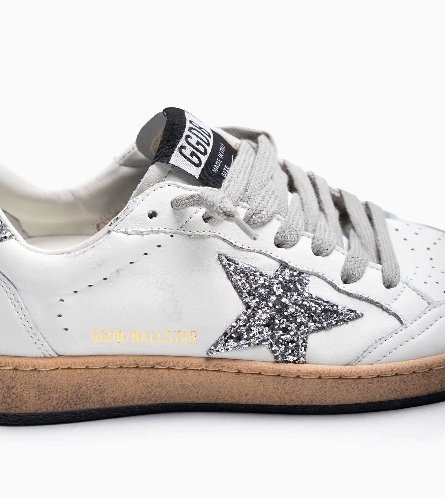 GOLDEN GOOSE Ballstar Nappa Upper & Spur Glitter Star & Heel
