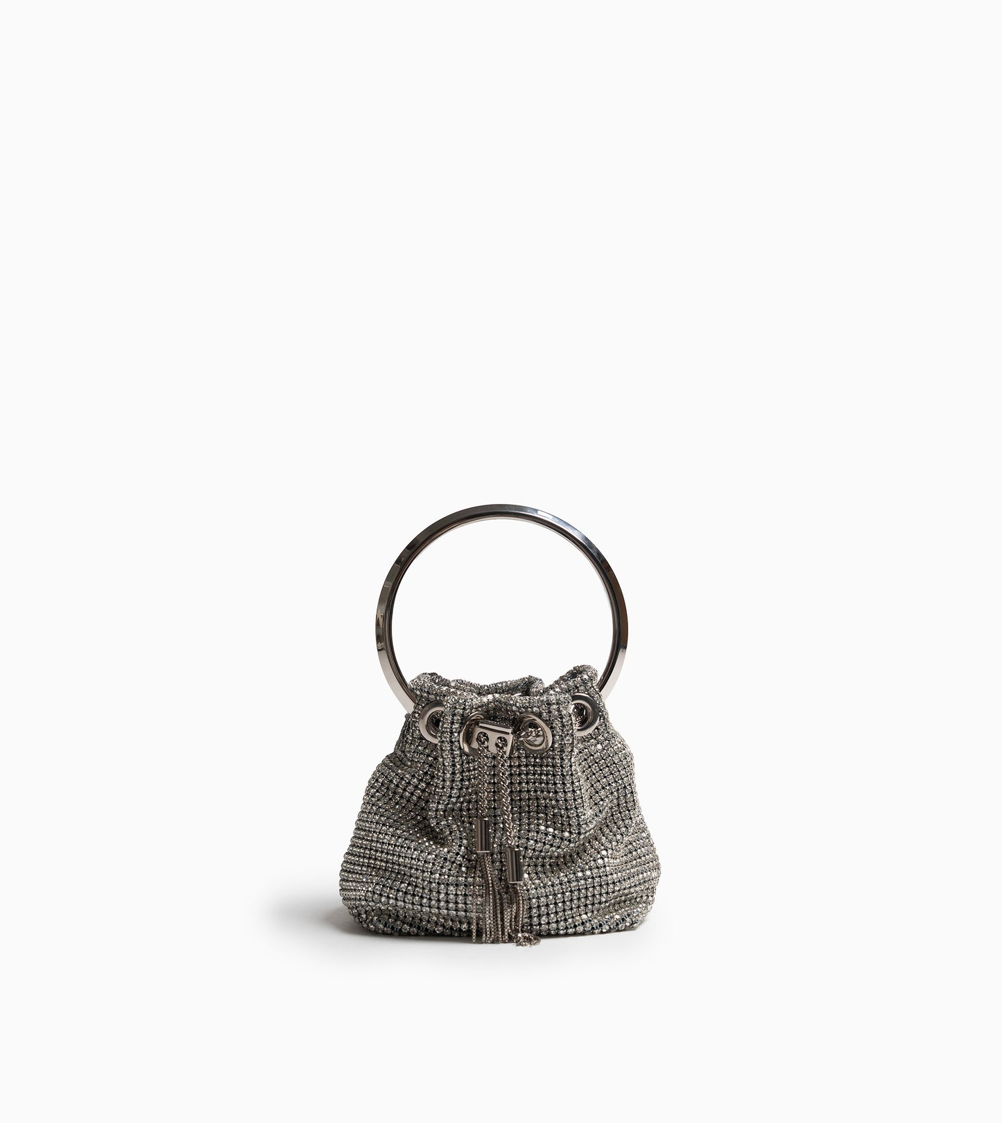 JIMMY CHOO Micro Bon Bon Silver