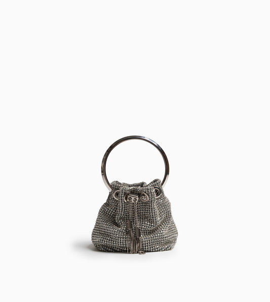 JIMMY CHOO Micro Bon Bon Silver