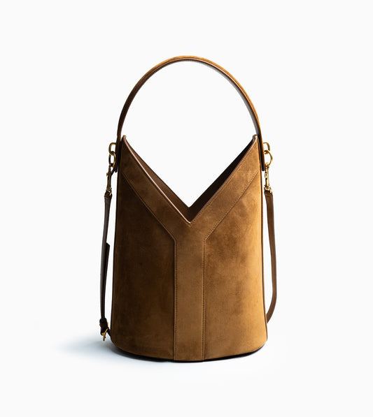YSL Bag Y Long Bucket with Removable Tas Orange