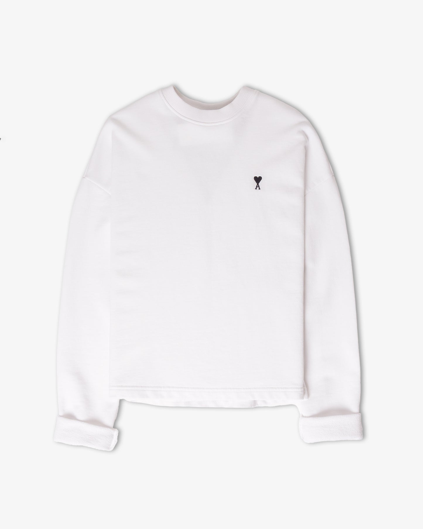 AMI PARIS Molleton Ami de Coeur Sweatshirt White