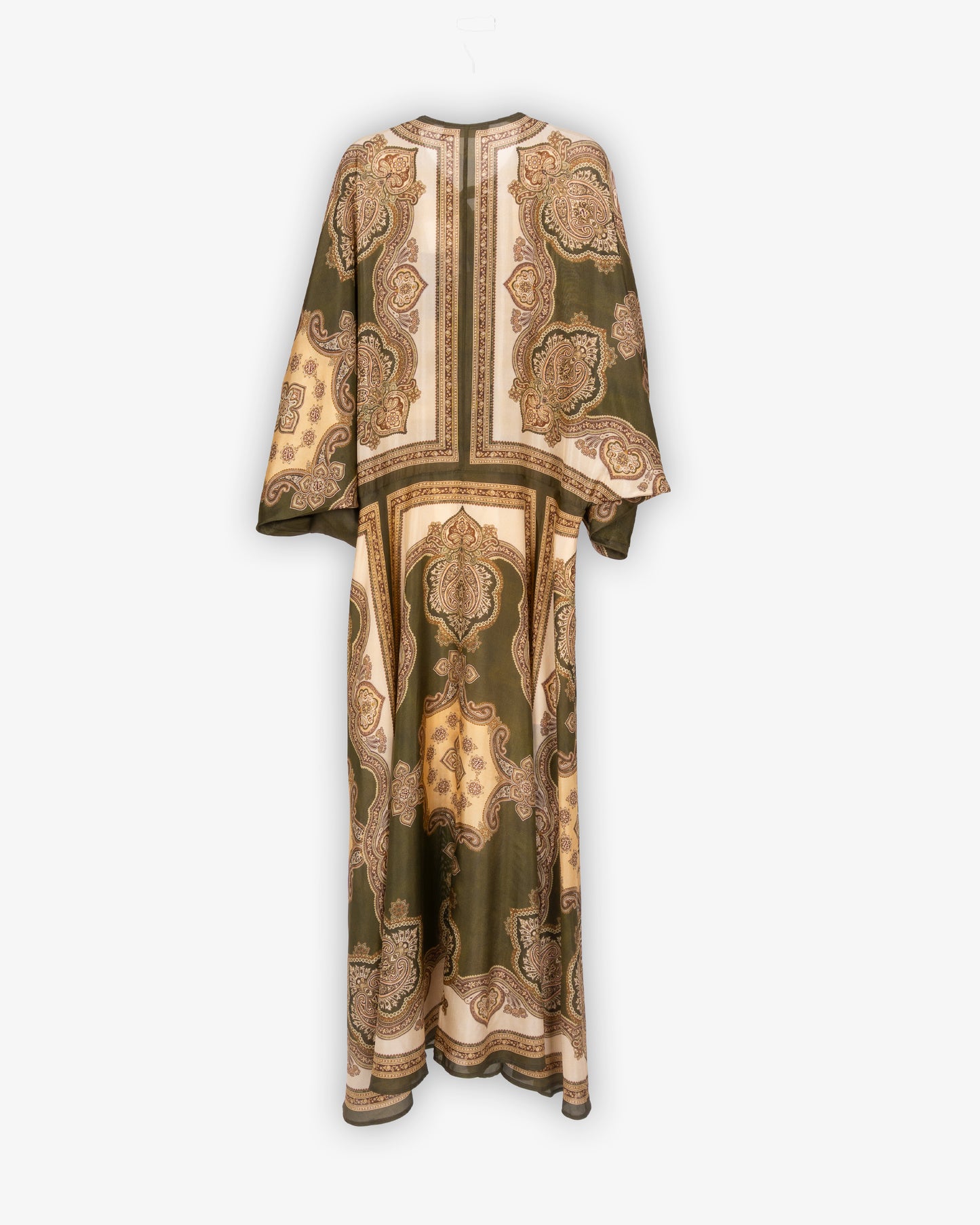 ZIMMERMANN Mahon Tunic Midi Dress Olive Paisley