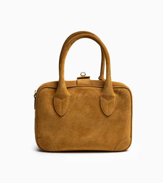 GOLDEN GOOSE Vita Bag Suede Body Nappa Braided Accesories with Gold Metal Details