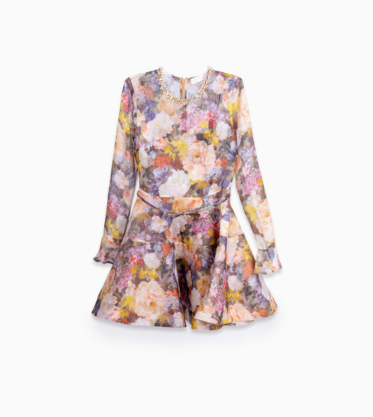 ZIMMERMANN Alchemy Peplum Mini Dress Rosette