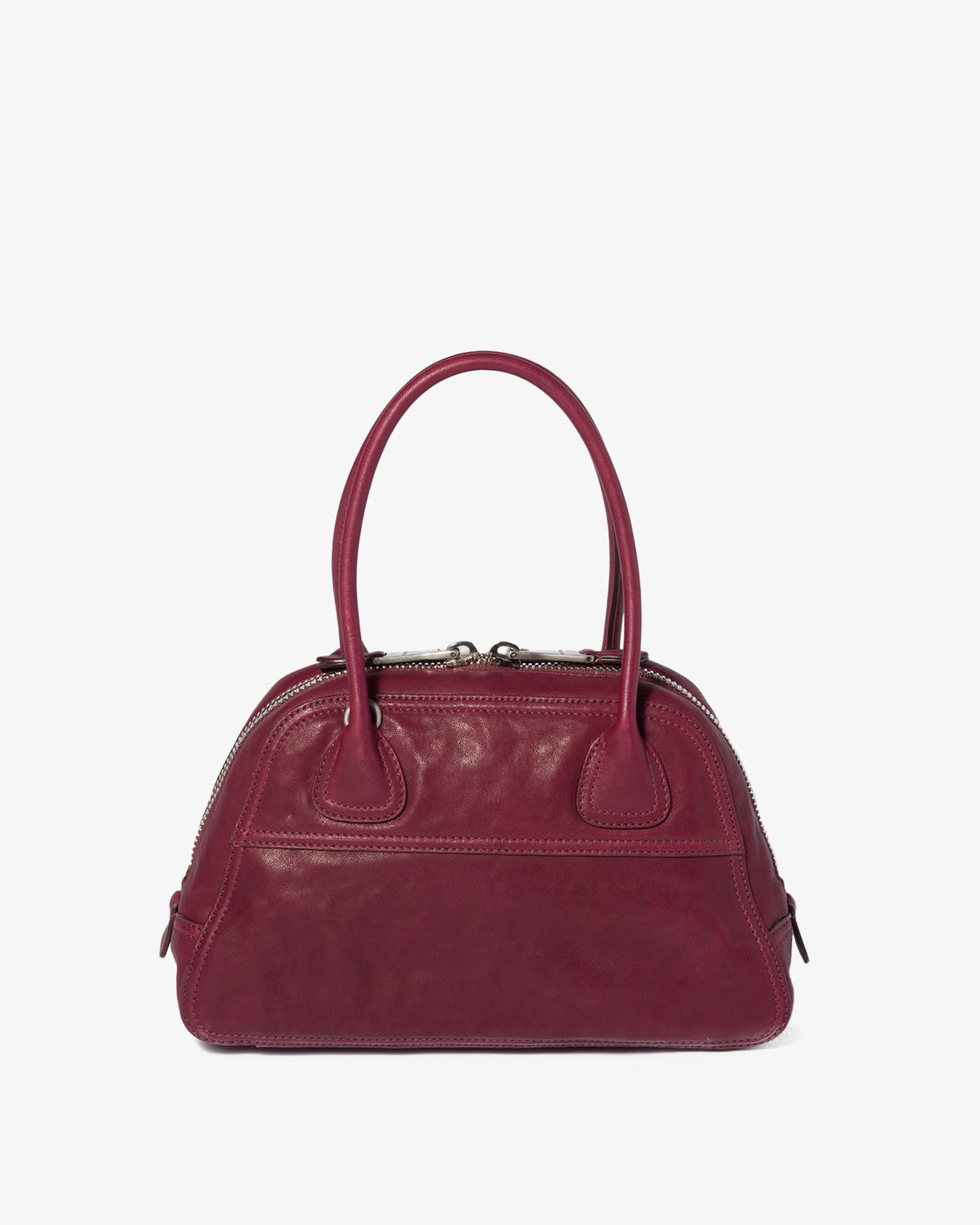 MIU MIU Vivant Nappa Aviato Bag Amaranto