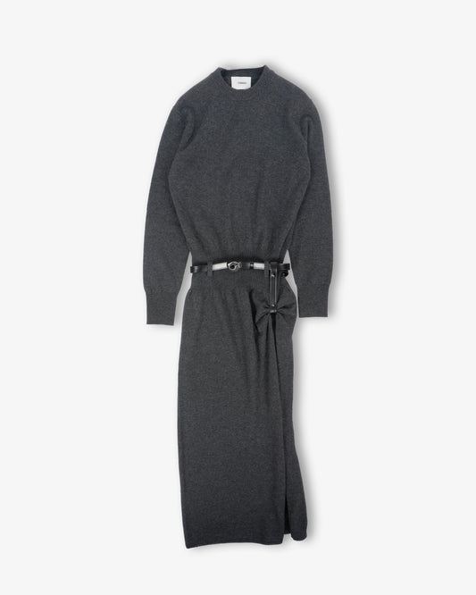COPERNI Suspended Knit Dress Grey