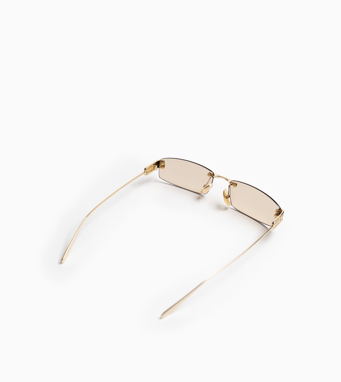 BALENCIAGA Sunglasses Gossip Rectangle Light Gold