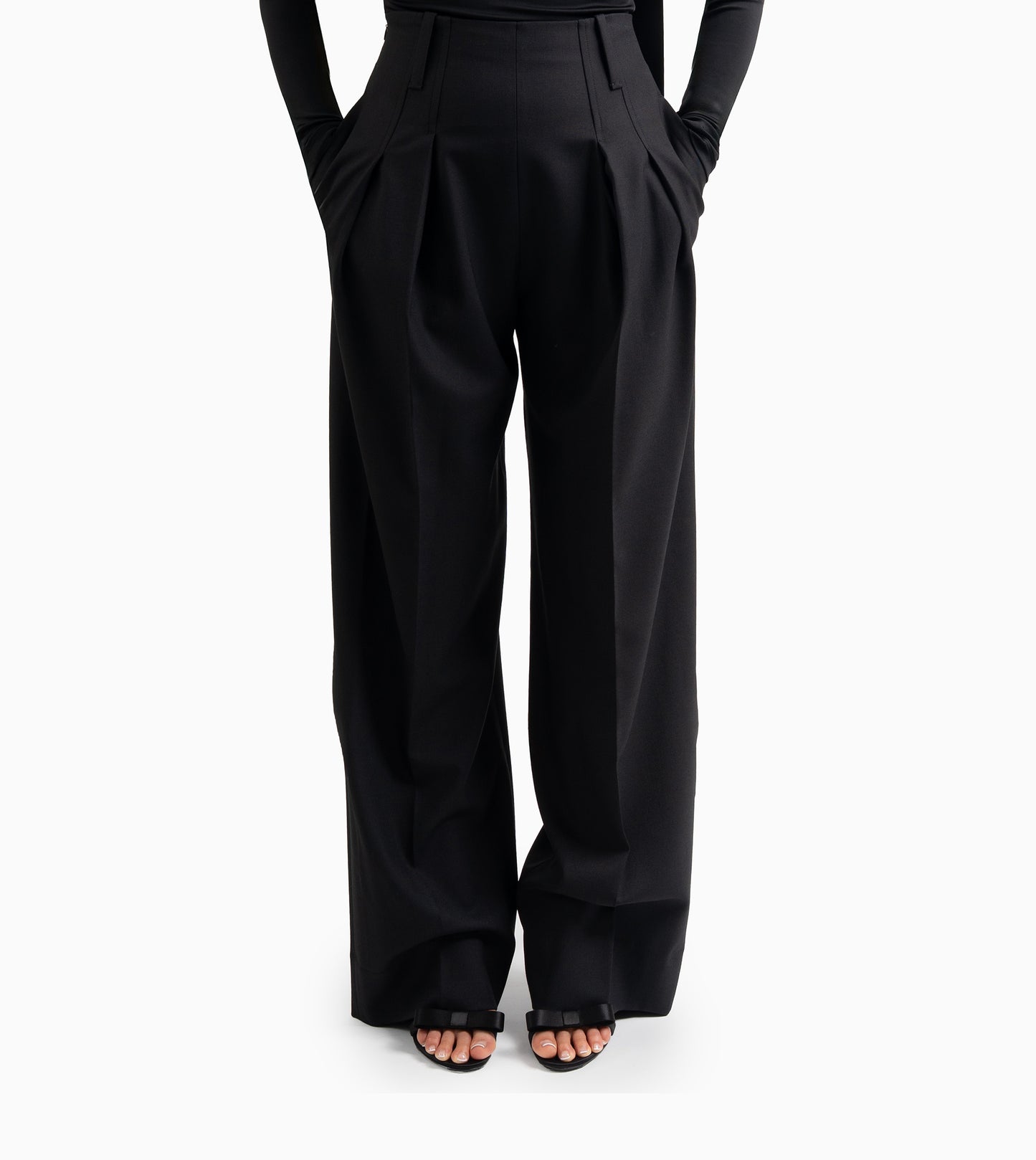 VICTORIA BECKHAM- High Waist Cinch Trouser