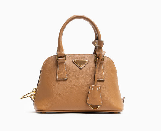 PRADA MINI PROMENADE BAG CARAMELO