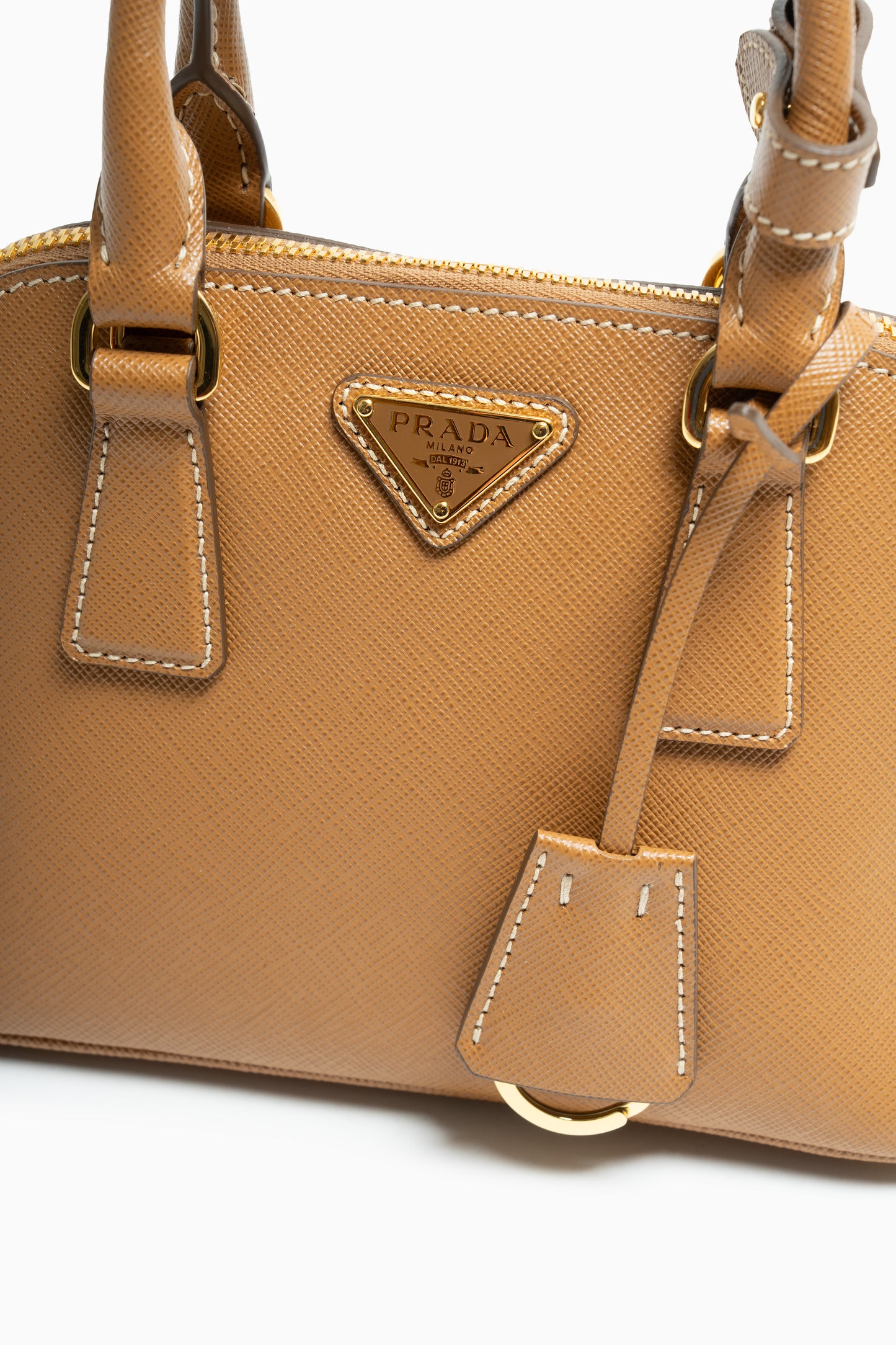 PRADA MINI PROMENADE BAG CARAMELO