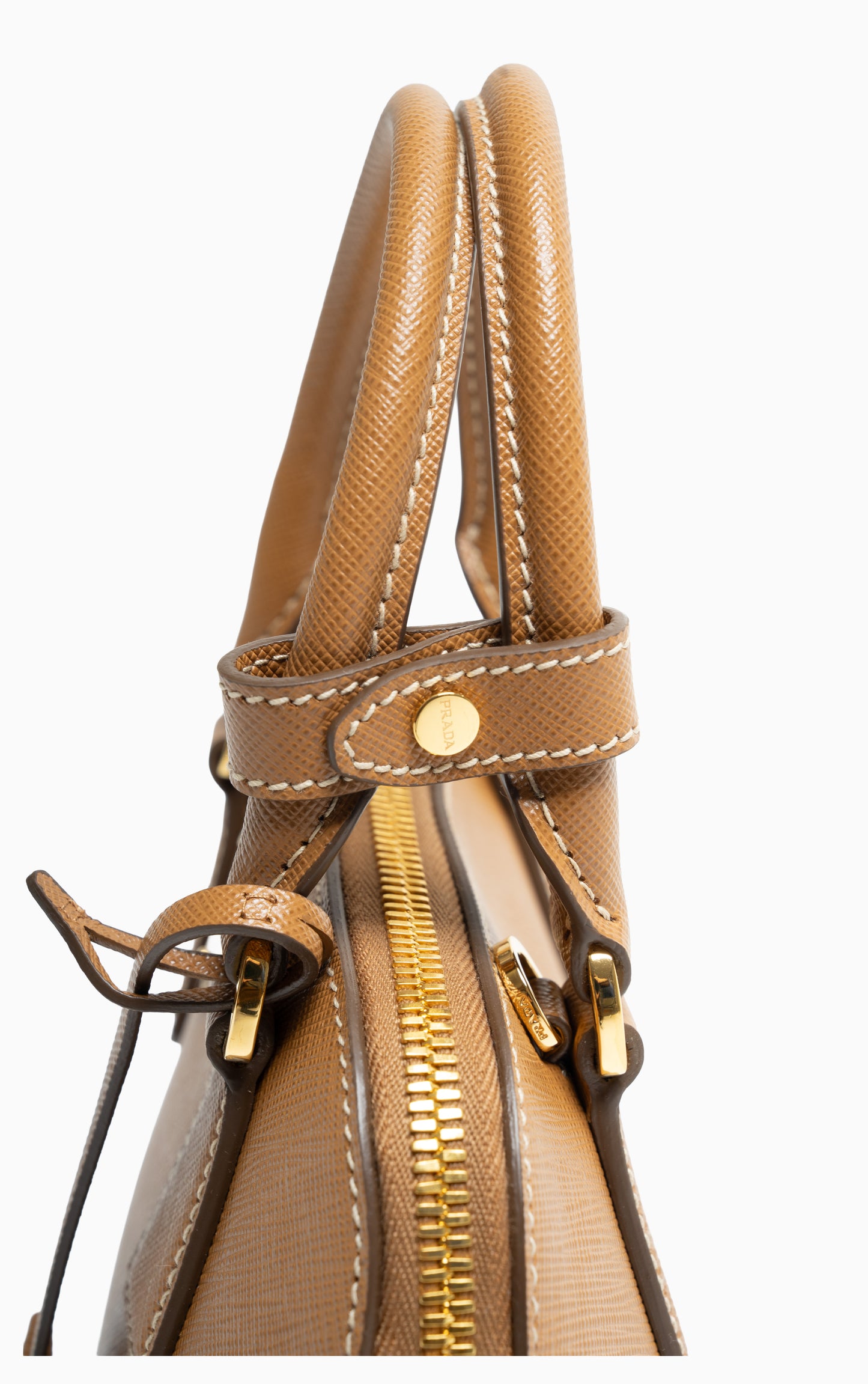 PRADA MINI PROMENADE BAG CARAMELO