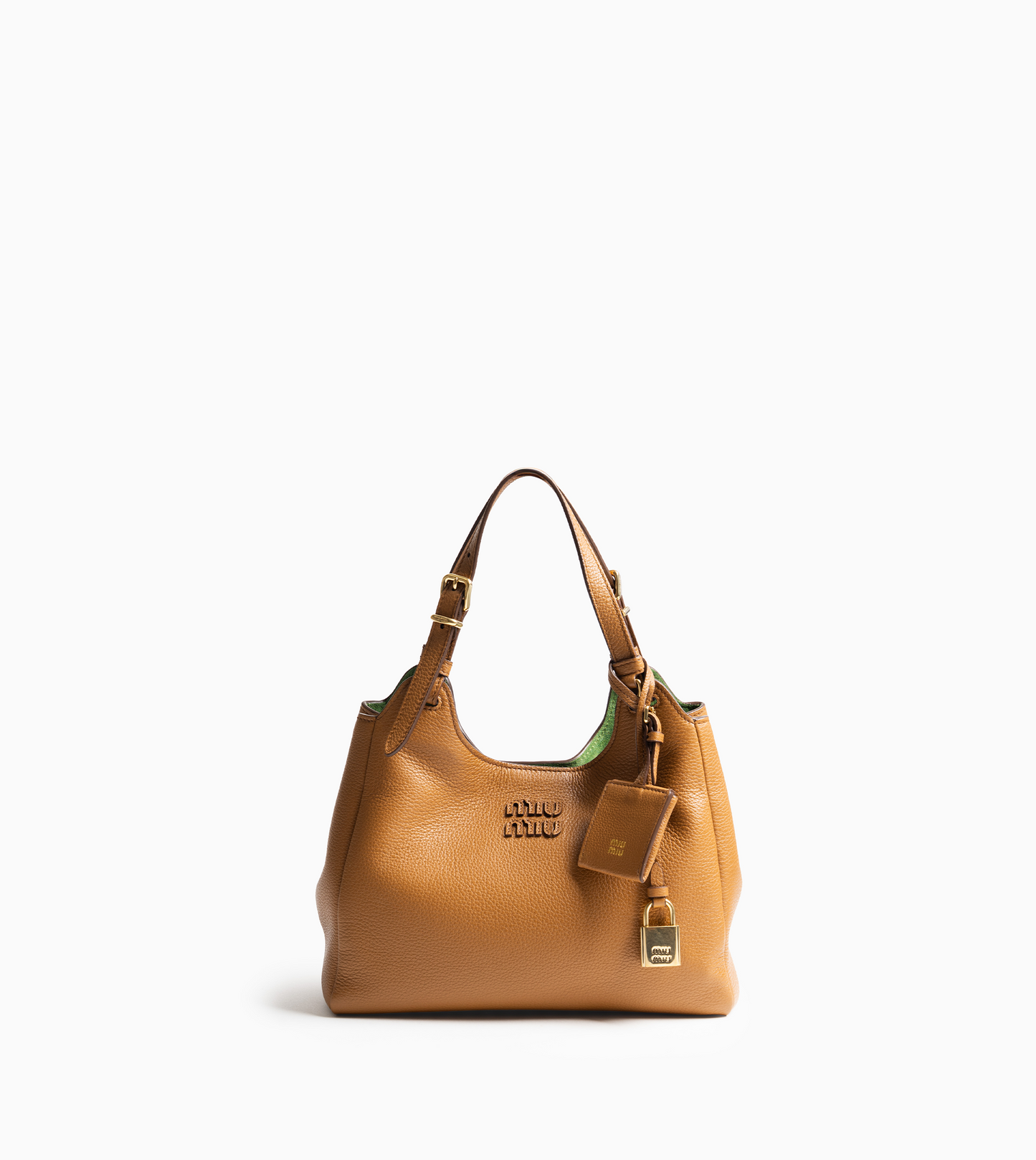 MIU MIU Leather Handbag Caramel