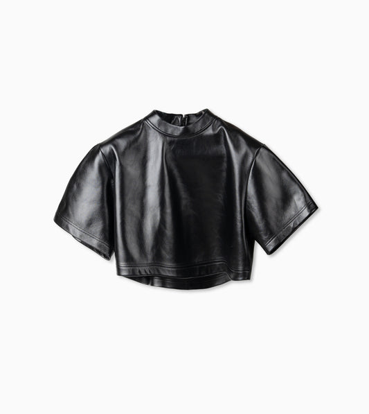 BALENCIAGA Cropped T-Shirt Black