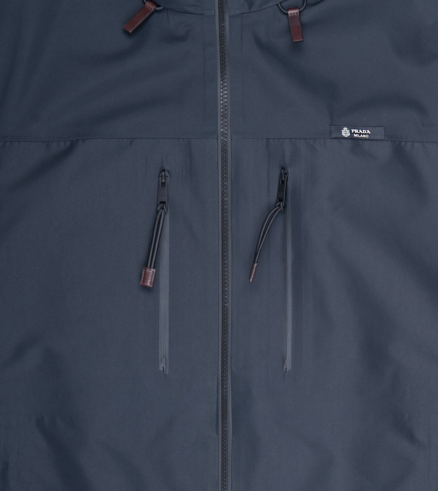 PRADA HOODED OUTWEAR JACKET BLACK